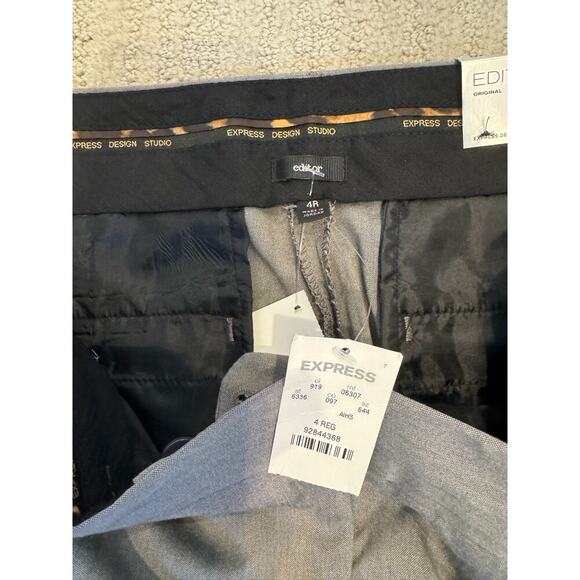 EXPRESS EDITOR GRAY PANTS SIZE 4R NWT - Picture 4 of 4